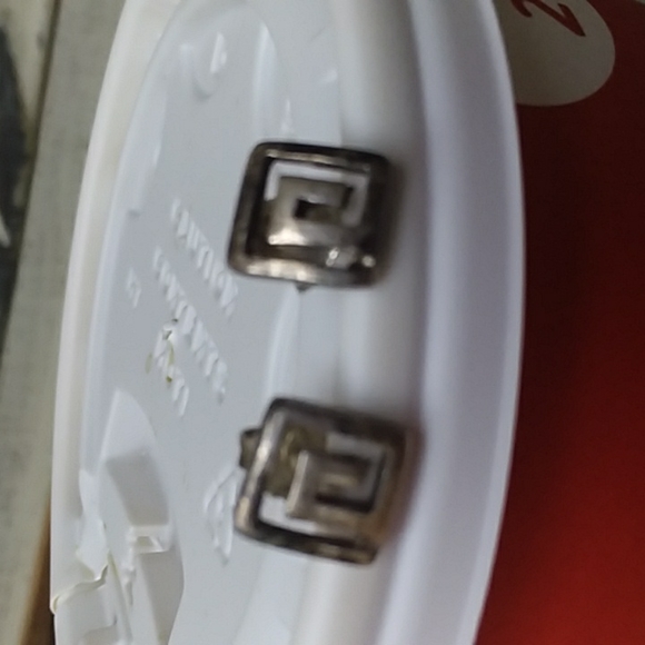 Sterling Silver Greek Design Earrings - Picture 2 of 5